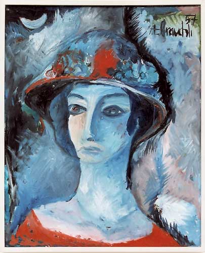 René Brauchli «Frau mit Hut»